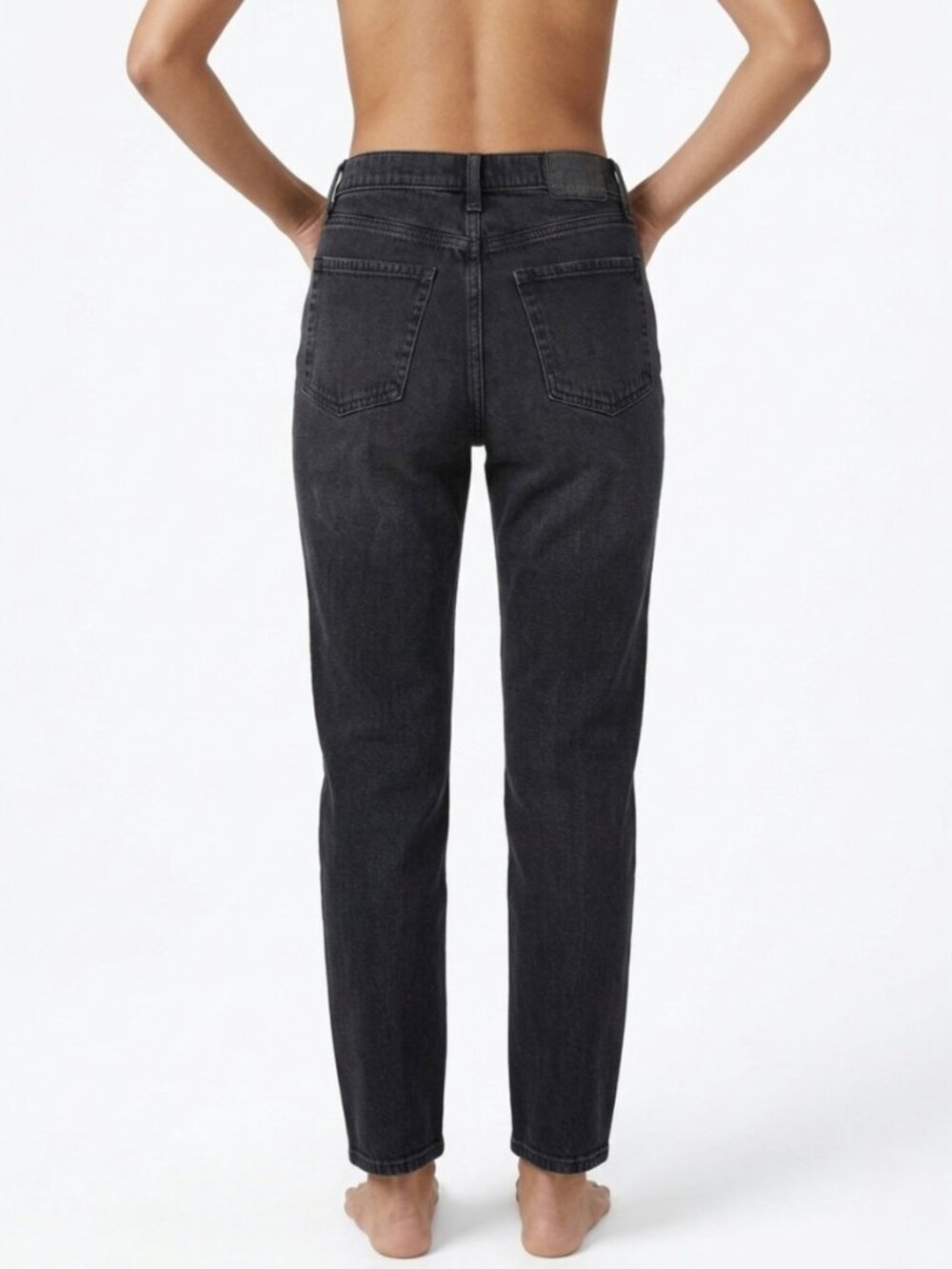 Aeropostale Black Distressed Mom Jeans High-Rise Boyfriend Style 4| Indie Sleaze - Picture 7 of 14